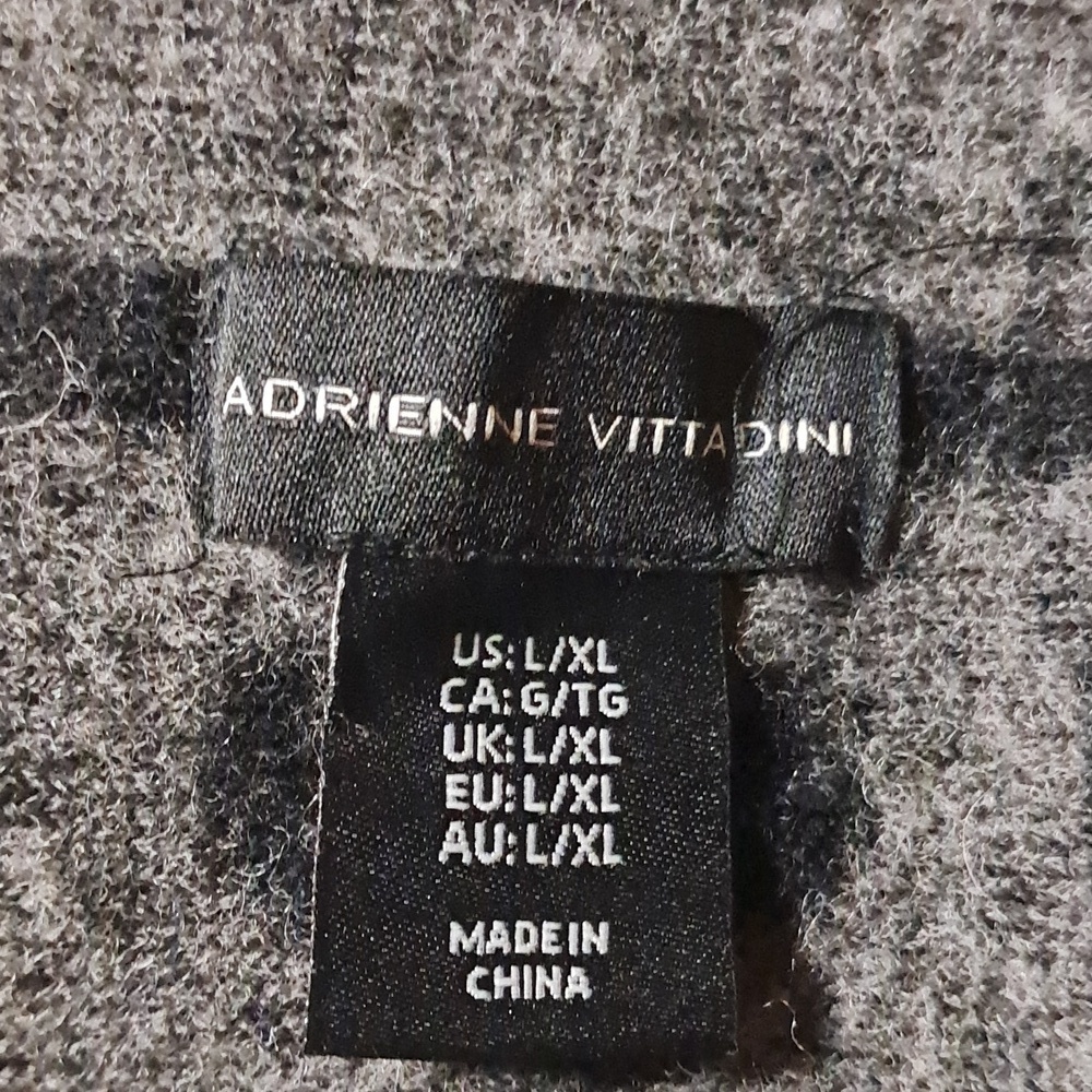 Adrienne Vittadini Wool Blend Cardigan Coat Cozy Soft Knit, Size L/XL - Picture 7 of 10